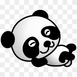 Panda Bear Cartoon Comic Cute Png Image - Cartoon Panda Transparent Background Clipart