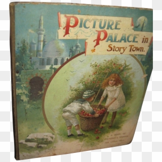 1800's Picture Palace In Story Town Beautiful Colored - Poster Clipart