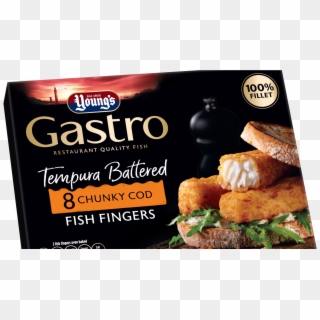 Youngs Gastro Tempura Battered Chunky Cod - Gastro Fish Clipart