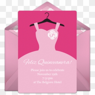 Quinceañera Online Invitation - Save The Date Quinceanera Cards Clipart