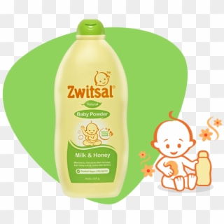 Baby Powder Natural With Milk And Honey - Zwitsal Clipart