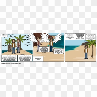 The Flight Of Icarus - Cartoon Clipart