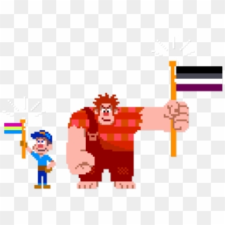 “happy Pride Month From Your Buddies At Fix-it Felix, - Wreck It Ralph Vanellope Pixel Clipart