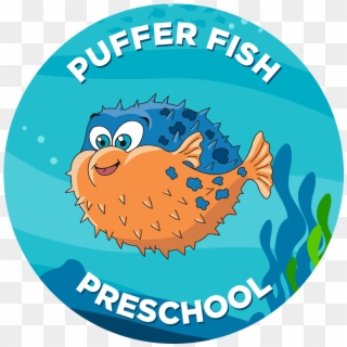 Learn To Swim Pufferfish Clipart