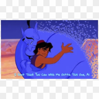 Aladdin & Genie, Original Production Animation Cel - Aladdin Animation Cels  Clipart (#3989548) - PikPng