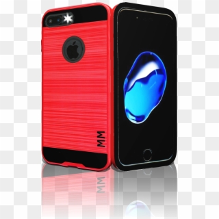 Iphone 7 Plus Mm Slim Dura Metal Finish Red - Mobile Phone Case Clipart