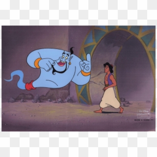 Aladdin & Genie, Original Production Animation Cel - Aladdin Animation Cels Clipart