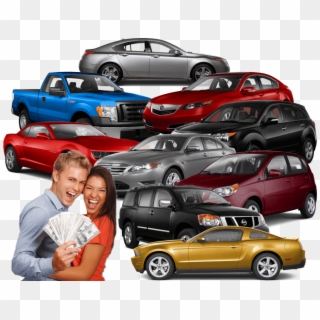 Happy Customers And Used Cars - Pickup Truck Clipart