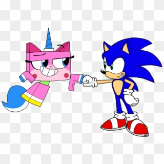 22 Jun - Unikitty And Sonic The Hedgehog Clipart