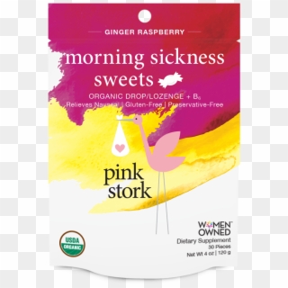 Morning Sickness Sweets Ginger Raspberry - Organic Certification Clipart