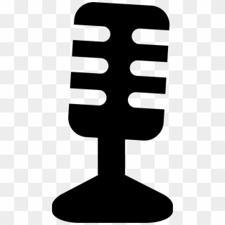 Condenser Microphone With Small Stand Comments - Icon Clipart