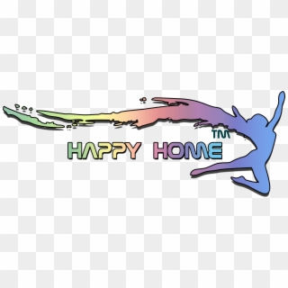 Happy Home Logo With Shadow Clipart