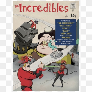 A Mashup Of Pixar's First Family, The Incredibles With - Mr Incredible Vs Underminer Clipart