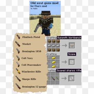 Related Image Old West, Minecraft - Wild West Gun Mod Minecraft Clipart