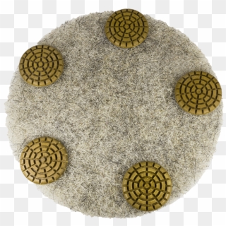 Hammer Resin And Fibre Pad Combination For Concrete - Circle Clipart