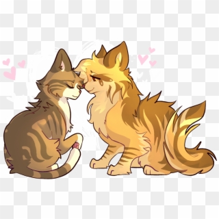 “again These Cats Are In Love ” - Cat Yawns Clipart