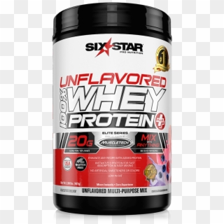 Unflavored 100% Whey Protein Plus - Six Star Clipart