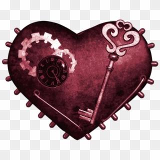 #heart #steampunk #heart #love #valentines #valentinesday - صوره مفتاح قلب متحرك Clipart
