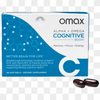 Omax Alpha & Omega Cognitive Boost 60 Ct - O Max 3 Vitamins Clipart