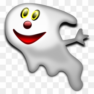 Ghost, Halloween, Creepy, Face, Scary, Spooky, Smiley - Halloween Smiley Clipart
