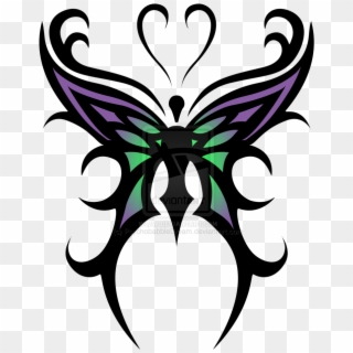 Butterfly - Tribal Butterfly Tattoo Designs Clipart