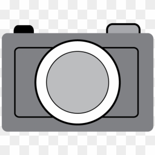 Camera Clipart Gray - Easy Clip Art Camera - Png Download