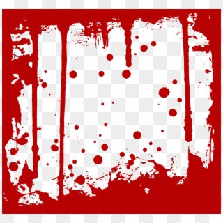 Free Download - Blood Splatter Border Png Clipart