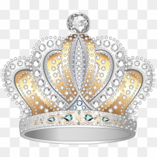 Silver Gold Diamond Crown Png Clipart Image Transparent Png