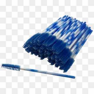 Blue Swirl Mascara Brushes - Toothbrush Clipart