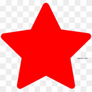 Red Star Vector - Red Star Vector Png Clipart