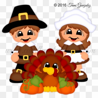 Cuties Thanksgiving Pinterest Clip - Cartoon - Png Download