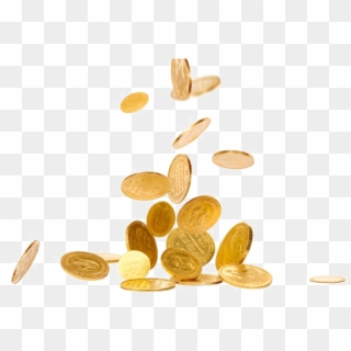 Falling Coins Png Picture - Gold Coin Png Transparent Clipart