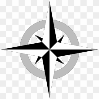 Compass Rose Free Vector - Simple Compass Rose Vector Clipart