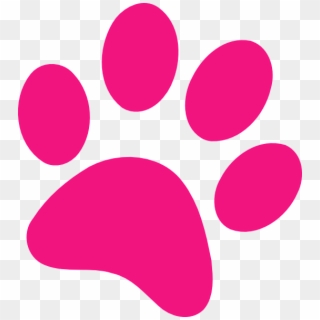 Image Library Download Cat Paw Prints Clipart - Pink Paw Print Clip Art - Png Download