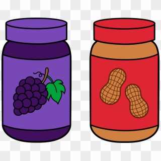 Graphic Freeuse Peanut Butter Clipart Grape Jelly - Peanut Butter And Jelly Jar Clipart - Png Download