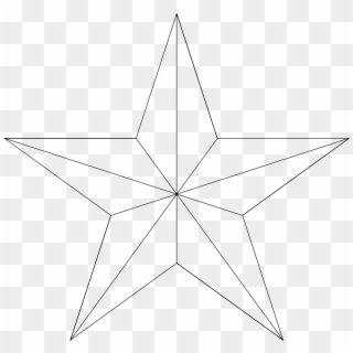Pentagram Star Pizza Medium 600pixel Clipart, Vector - Line Art - Png Download
