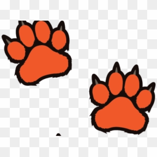 Clemson Tiger Paw Stencil - Tiger Paws Coloring Pages Clipart