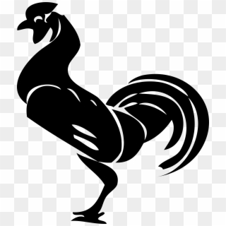 Black Rooster Clipart Kid - Rooster Clip Art - Png Download