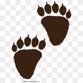Bear Paw Print Black Clipart Pencil And In Png - Bear Paw Print Clipart Transparent Png