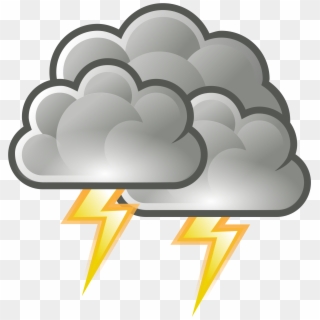 Lightening Clipart Thunder Sound - Weather Symbols Storm - Png Download