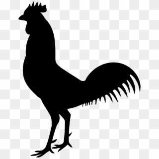 Rooster Clipart Transparent Background - Cock Silhouette - Png Download