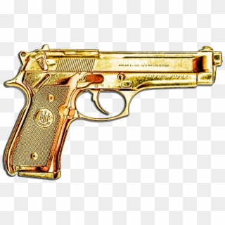Gold Gun Png Clipart