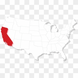 California Gun Laws - Map Of The United States Black Background Clipart