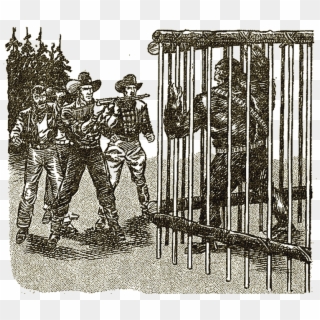 As O'neil Strained At The Bars Of The Cage, One Of - Soldier Clipart