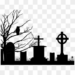 28 Collection Of Halloween Cemetery Clipart - Cemetery Png Transparent Png