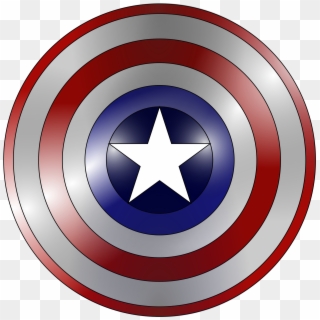 Open - Captain America Shield Clipart - Png Download