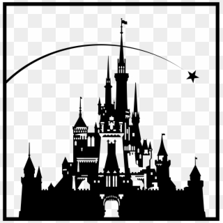Silhouette Clipart Disney - Walt Disney Castle Silhouette Png Transparent Png
