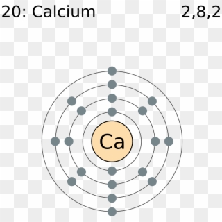 Electron Shell 020 Calcium - Copper Electron Shell Diagram Clipart