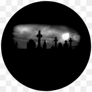 Spooky Graveyard - Silhouette Clipart