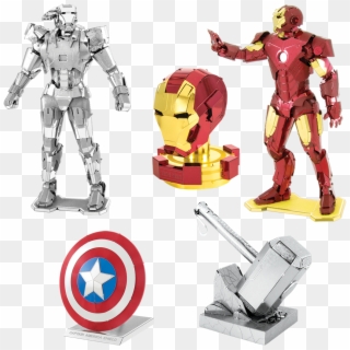 Picture Of Set Avengers - Metal Earth Puzzles Marvel Clipart